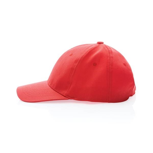 Obrázky: Červená 6 dielna čiapka, recyklovaná bavlna 280g, Obrázok 3