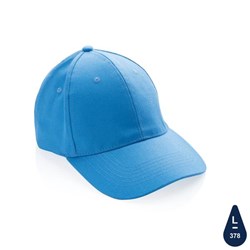 Obrázky: Sv.modrá 6 dielna čiapka, recyklovaná bavlna 280g
