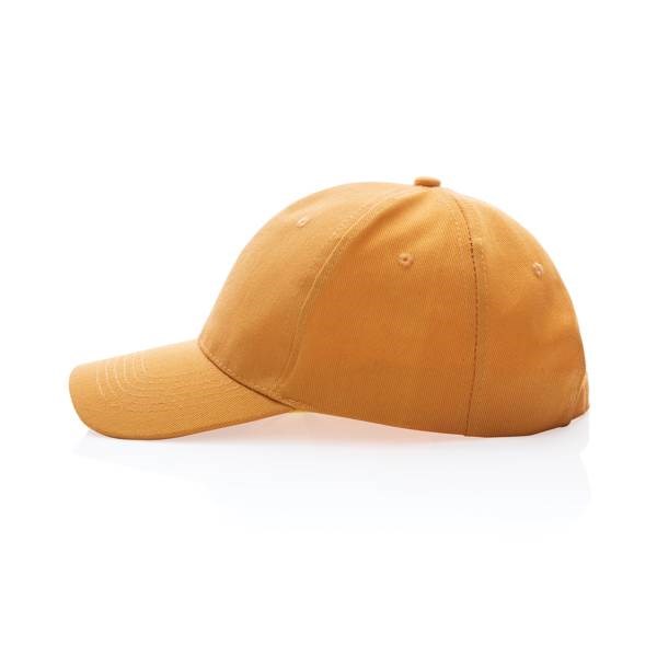 Obrázky: Oranžová čiapka, recyklovaná bavlna 280g, Obrázok 3