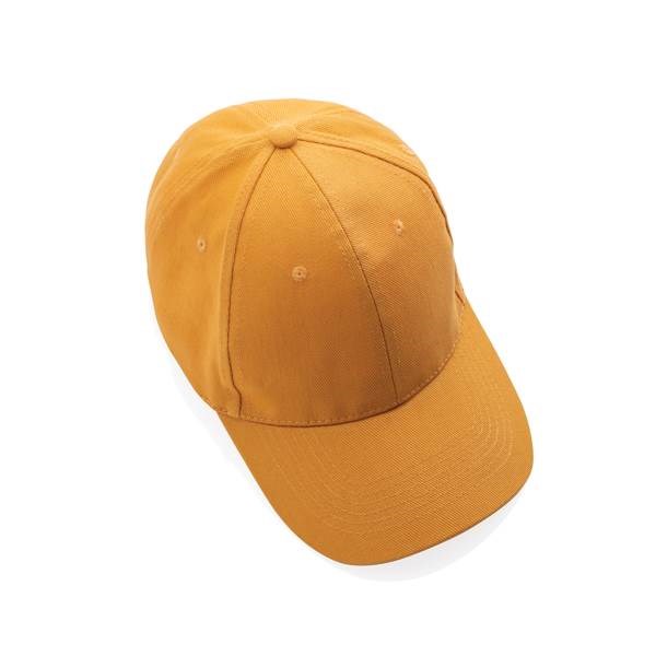 Obrázky: Oranžová čiapka, recyklovaná bavlna 280g, Obrázok 6