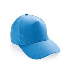 Obrázky: Sv.modrá 5 dielna čiapka, recyklovaná bavlna 280g