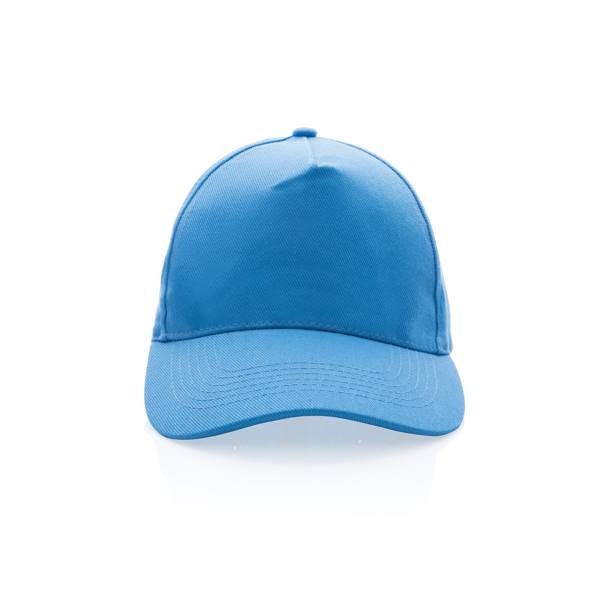 Obrázky: Sv.modrá 5 dielna čiapka, recyklovaná bavlna 280g, Obrázok 2