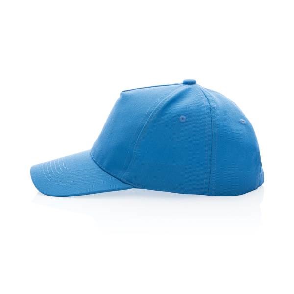 Obrázky: Sv.modrá 5 dielna čiapka, recyklovaná bavlna 280g, Obrázok 3