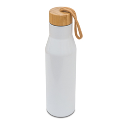 Zobrazit detaily pro Biela termoska 500 ml s bambusovým viečkom Obrázky: Biela termoska 500 ml s bambusovým viečkom