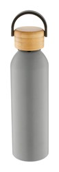 Zobrazit detaily pro Šedá hliníková šport. fľaša,bambus.viečko,600 ml Obrázky: Šedá hliníková šport. fľaša,bambus.viečko,600 ml