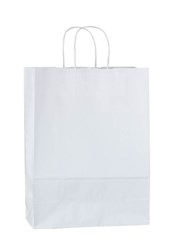 Zobrazit detaily pro Papierová taška 26x12x34 cm,krút.šnúra,biela-kraft Obrázky: Papierová taška 26x12x34 cm,krút.šnúra,biela-kraft