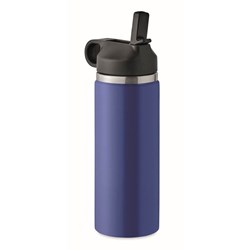 Zobrazit detaily pro Modrá termofľaša 500 ml z rec.nerez ocele Obrázky: Modrá termofľaša 500 ml z rec.nerez ocele