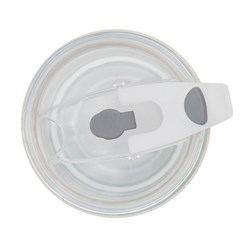 Zobrazit detaily pro Sklenený hrnček 350 ml s PU úchopom, plast. Viečko Obrázky: Sklenený hrnček 350 ml s PU úchopom, plast. Viečko