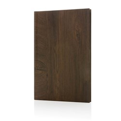 Obrázky: Zápisník A5 s tvrdým obalom,dekor tmavého dreva