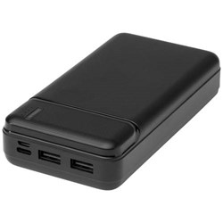 Zobrazit detaily pro Powerbanka z recykl. plastu 20 000 mAh, čierna Obrázky: Powerbanka z recykl. plastu 20 000 mAh, čierna
