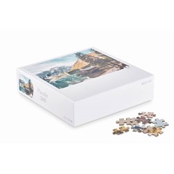 Obrázky: Puzzle v krabici,500 dielov, motív les a jazero
