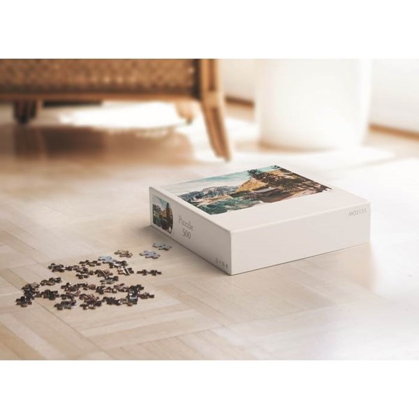 Obrázky: Puzzle v krabici,500 dielov, motív les a jazero, Obrázok 8
