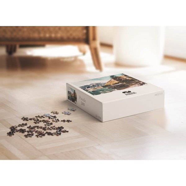 Obrázky: Puzzle v krabici,500 dielov, motív les a jazero, Obrázok 9