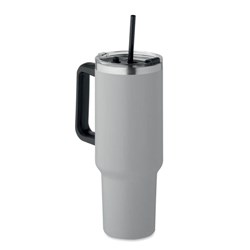Zobrazit detaily pro Šedý termohrnček z rec. nerezu s uchom 1,2L Obrázky: Šedý termohrnček z rec. nerezu s uchom 1,2L