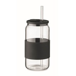 Zobrazit detaily pro Borosilikát. pohár 550ml, slamka, čierne viečko Obrázky: Borosilikát. pohár 550ml, slamka, čierne viečko