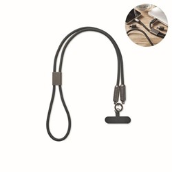 Zobrazit detaily pro Nabíjací 60W RPET kábel s držiakom na tel., titán. Obrázky: Nabíjací 60W RPET kábel s držiakom na tel., titán.