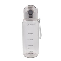 Zobrazit detaily pro Fľaša z trit. 680 ml s ukaz. pitného režimu, šedá Obrázky: Fľaša z trit. 680 ml s ukaz. pitného režimu, šedá