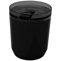 Zobrazit detaily pro Dvojstenný  hrnček 180ml z recykl. plastu, čierna Obrázky: Dvojstenný  hrnček 180ml z recykl. plastu, čierna