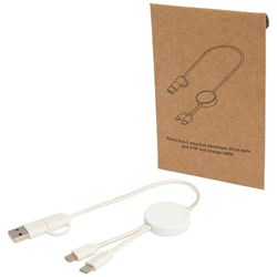 Zobrazit detaily pro Biely rýchlonabíjací 27W kábel 5v1, 30 cm, plast Obrázky: Biely rýchlonabíjací 27W kábel 5v1, 30 cm, plast
