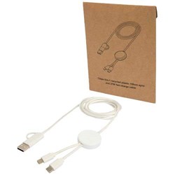 Zobrazit detaily pro Biely rýchlonabíjací 27W kábel 5v1, 150 cm, plast Obrázky: Biely rýchlonabíjací 27W kábel 5v1, 150 cm, plast