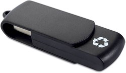 Zobrazit detaily pro Recycloflash čierny otočný USB disk 64 GB Obrázky: Recycloflash čierny otočný USB disk 64 GB