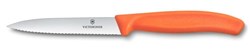 Zobrazit detaily pro Oranžový nôž na zeleninu VICTORINOX,vlnky 10cm Obrázky: Oranžový nôž na zeleninu VICTORINOX,vlnky 10cm