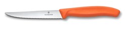 Zobrazit detaily pro Oranž.pastel. steakový nôž VICTORINOX 11cm,vlnky Obrázky: Oranž.pastel. steakový nôž VICTORINOX 11cm,vlnky