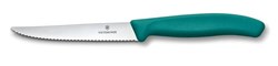 Zobrazit detaily pro Zelený pastel. steakový nôž VICTORINOX 11cm,vlnky Obrázky: Zelený pastel. steakový nôž VICTORINOX 11cm,vlnky