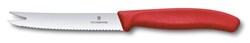 Zobrazit detaily pro Červený nôž-syr/údeniny VICTORINOX,vlnky11cm Obrázky: Červený nôž-syr/údeniny VICTORINOX,vlnky11cm