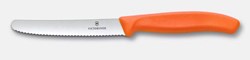 Zobrazit detaily pro Oranžový pastel. nôž na rajčiny VICTORINOX, vlnky Obrázky: Oranžový pastel. nôž na rajčiny VICTORINOX, vlnky