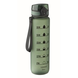 Zobrazit detaily pro Šport. RPET fľaša 1L, motivačné značky, zelená Obrázky: Šport. RPET fľaša 1L, motivačné značky, zelená