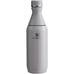 Zobrazit detaily pro Fľaša na vodu 350 ml, dvojdielne veko, sivá Obrázky: Fľaša na vodu 350 ml, dvojdielne veko, sivá