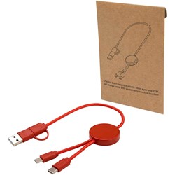 Zobrazit detaily pro Červený rýchlonabíjací 27W kábel 5v1, 30 cm, plast Obrázky: Červený rýchlonabíjací 27W kábel 5v1, 30 cm, plast