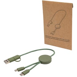 Zobrazit detaily pro Zelený rýchlonabíjací 27W kábel 5v1, 30 cm, plast Obrázky: Zelený rýchlonabíjací 27W kábel 5v1, 30 cm, plast