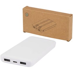 Zobrazit detaily pro Biela powerbanka 10 000 mAh so vstavanými káblami Obrázky: Biela powerbanka 10 000 mAh so vstavanými káblami
