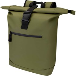 Zobrazit detaily pro Rolovací GRS ruksak 15",18L z PU koža,lesná zelená Obrázky: Rolovací GRS ruksak 15",18L z PU koža,lesná zelená